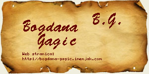 Bogdana Gagić vizit kartica